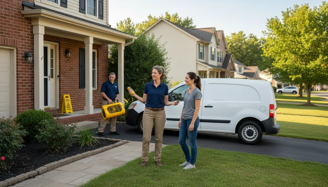 Water restoration image for Water Damage & Restoration Services in Covington, OH